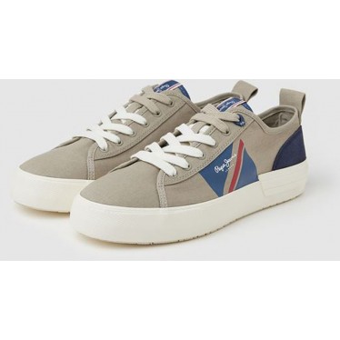 TÊNIS PEPE JEANS ALLEN FLAG PMS30903 STONE