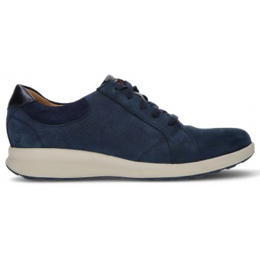 CLARKS UN ADORN RACE SNEAKERS NAVY