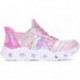 ESPORTES COM LUZ SKECHERS GALAXY LIGHTS 303707L PINK_RAINBOW