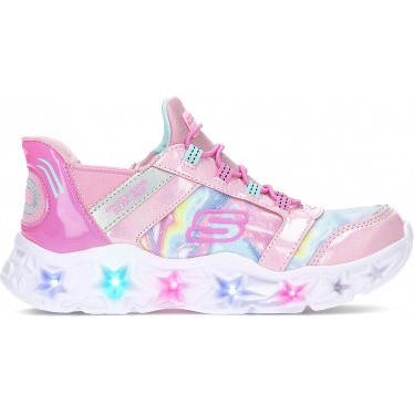 ESPORTES COM LUZ SKECHERS GALAXY LIGHTS 303707L PINK_RAINBOW