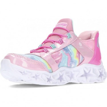 ESPORTES COM LUZ SKECHERS GALAXY LIGHTS 303707L PINK_RAINBOW