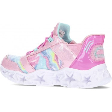 ESPORTES COM LUZ SKECHERS GALAXY LIGHTS 303707L PINK_RAINBOW