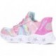 ESPORTES COM LUZ SKECHERS GALAXY LIGHTS 303707L PINK_RAINBOW
