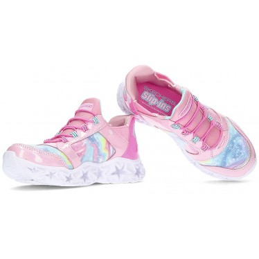ESPORTES COM LUZ SKECHERS GALAXY LIGHTS 303707L PINK_RAINBOW
