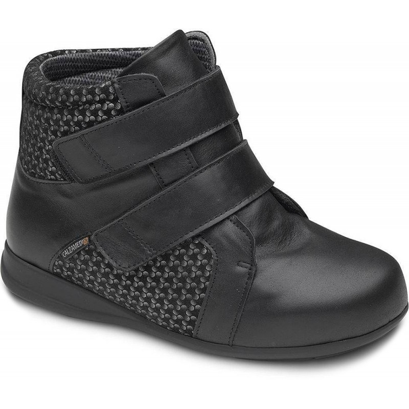 BOTA ORTOPÉDICA DIABÉTICA ESPECIAL CALZAMEDI 0796 W BLACK