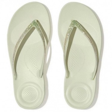 SANDÁLIAS IQUSHION CLASSIC FITFLOP DG5 BRILHO MINTY_GREEN