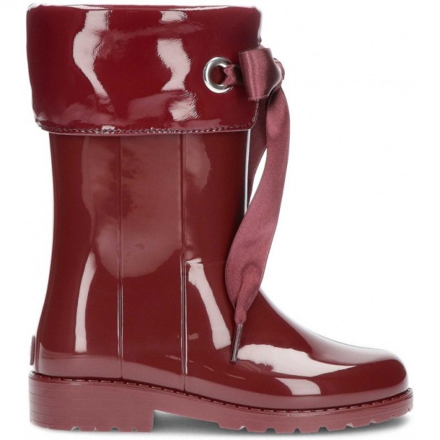 CAMPERA PATENT LEATHER WATER BOOTS W10114 BURDEOS