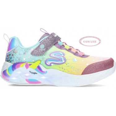 SAPATOS LUMINOSES SKECHERS 302311 UNICORN DREAMS MULTICOLOR