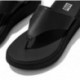 SANDÁLIA FITFLOP FW4 F-MODE LTH FLATFORM TOE-PO BLACK