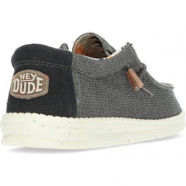 MOCASSINOS DUDE WALLYKNIT BLACK_CHARCOAL