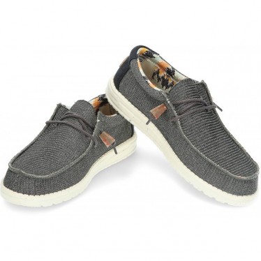 MOCASSINOS DUDE WALLYKNIT BLACK_CHARCOAL