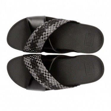 FITFLOP SANDALS LULU SILKY WEAVE BLACK