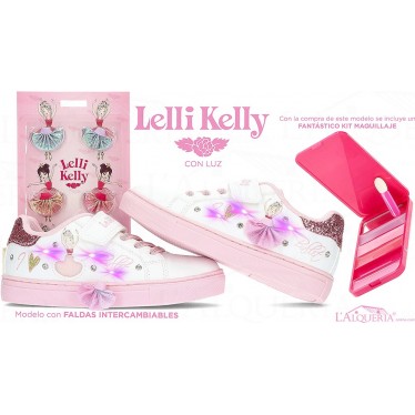 ESPORTES LELLY KELLY COM SAIAS LEVES INTERCAMBIÁVEIS LKAL-2284 BLANCO_ROSA