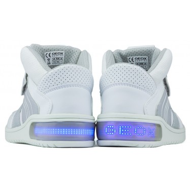 Botinhas Prateleiras GEOX JR XLED BOY WHITE