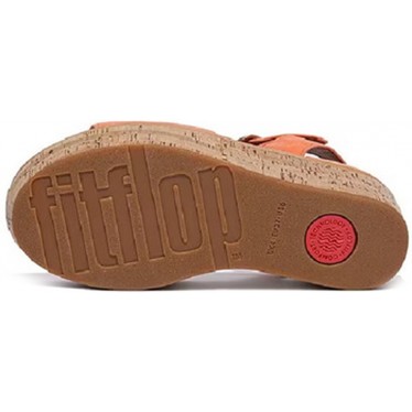 SANDÁLIAS FITFLOP ELOISE CORK-WRAP SUEDE GC7 SUNSHINE_ORANGE