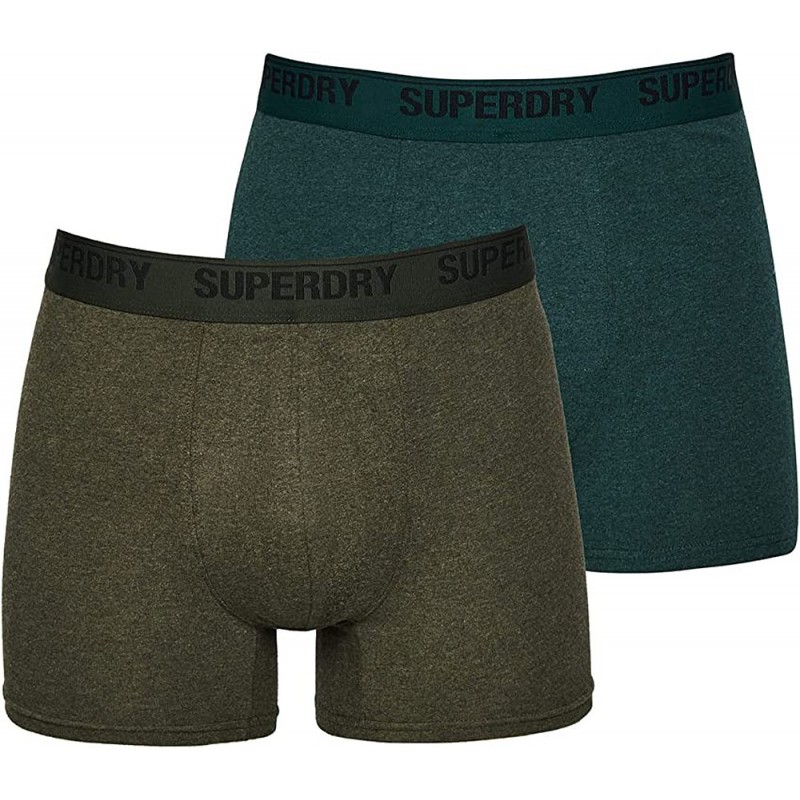 SUPERDRY BOXER M3110339 PACOTE DUPLO OLIVE