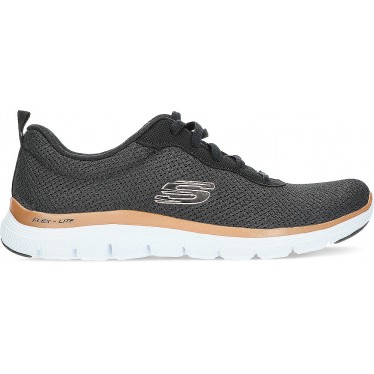 TÊNIS SKECHERS 149303 BRILLIANT VIEW BLACK_GOLD