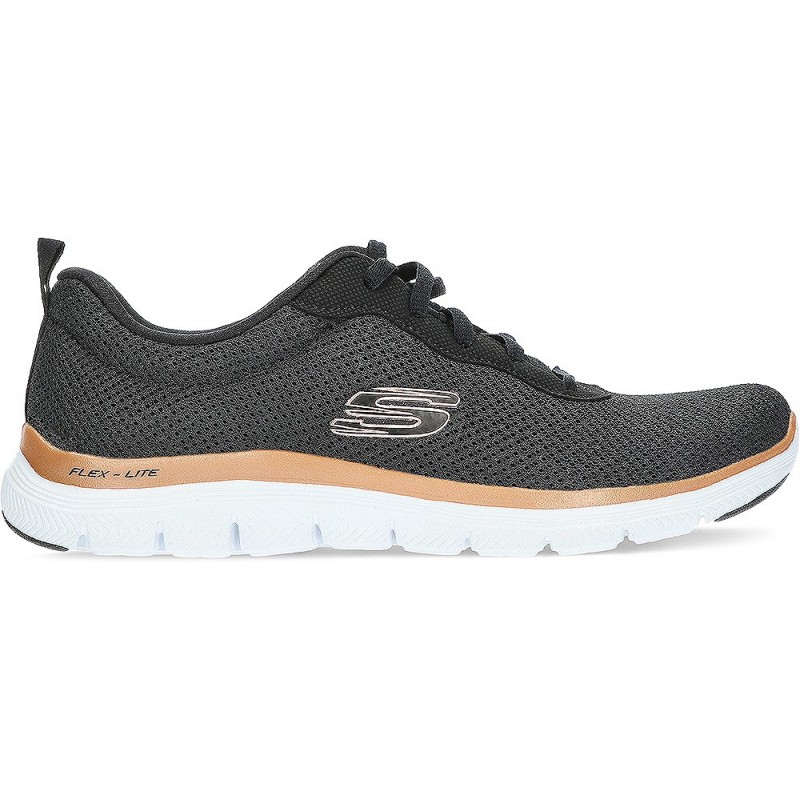 TÊNIS SKECHERS 149303 BRILLIANT VIEW BLACK_GOLD