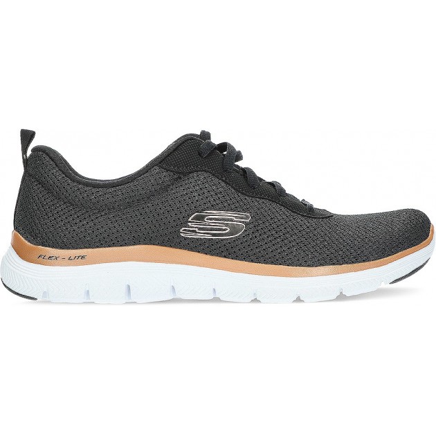 TÊNIS SKECHERS 149303 BRILLIANT VIEW BLACK_GOLD