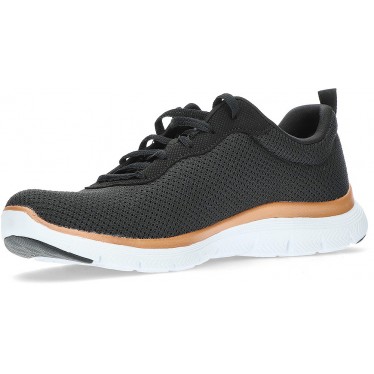 TÊNIS SKECHERS 149303 BRILLIANT VIEW BLACK_GOLD