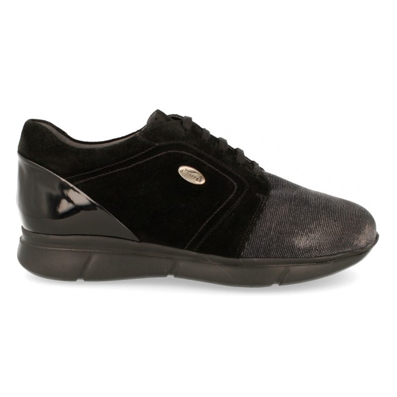 SAPATOS DTORRES BIMBA CORDONES NEGRO_01