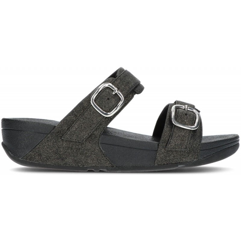 SANDÁLIAS FITFLOP LULU CORREDORES AJUSTÁVEIS BLACK