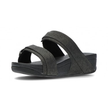 SANDÁLIAS FITFLOP LULU CORREDORES AJUSTÁVEIS BLACK