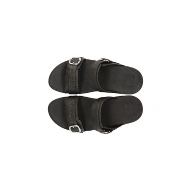 SANDÁLIAS FITFLOP LULU CORREDORES AJUSTÁVEIS BLACK