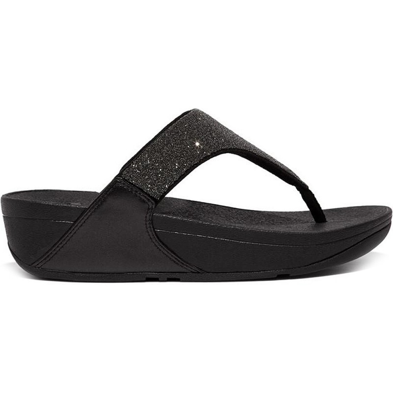 SANDÁLIA FITFLOP GB4 LULU OPUL COM POSTE DO PÉ BLACK