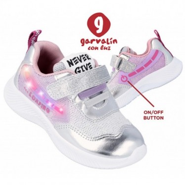 TÊNIS COM LEVE GARVALIN 231805 VEGAN PLATA