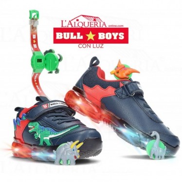 BULL BOYS T-REX ESPORTES COM LUZ DNAL-2208 AZUL