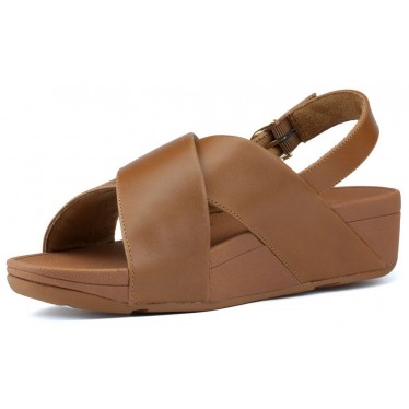 SANDÁLIAS FITFLOP LULU CROSS BACK STRAP K03 CARAMEL