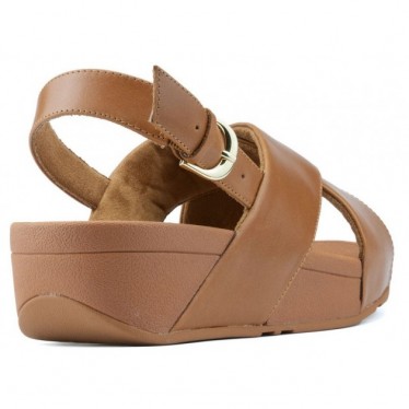 SANDÁLIAS FITFLOP LULU CROSS BACK STRAP K03 CARAMEL