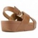 SANDÁLIAS FITFLOP LULU CROSS BACK STRAP K03 CARAMEL