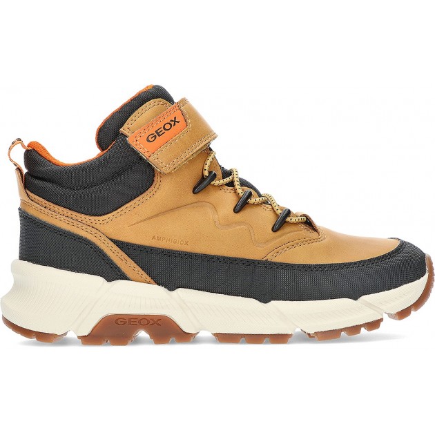 BOTAS DE TORNOZELO GEOX J36LCG BROWN_BLACK