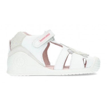 GIRLS BIOMECANICS SANDALS 212109 BLANCO