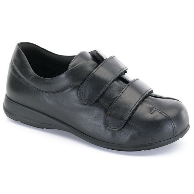 SAPATAS CALZAMEDI VELCRO UNISEX PIE DIABETICO NEGRO