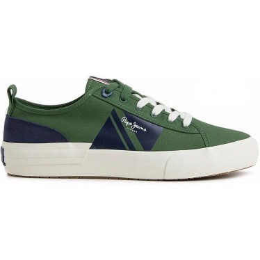 TÊNIS PEPE JEANS ALLEN FLAG PMS30903 OLIVE