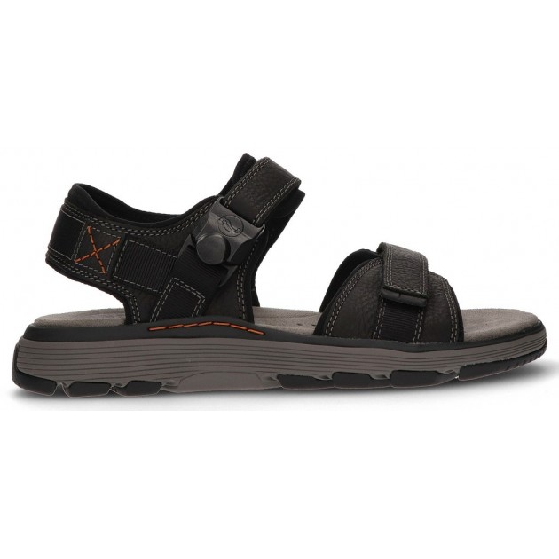 CLARKS SANDALS UN TREK PARTE 26131 BLACK CLARKS SANDALS UN TREK PARTE 26131 BLACK