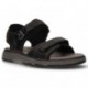 CLARKS SANDALS UN TREK PARTE 26131 BLACK