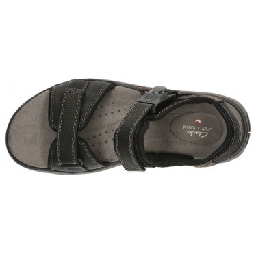 CLARKS SANDALS UN TREK PARTE 26131 BLACK