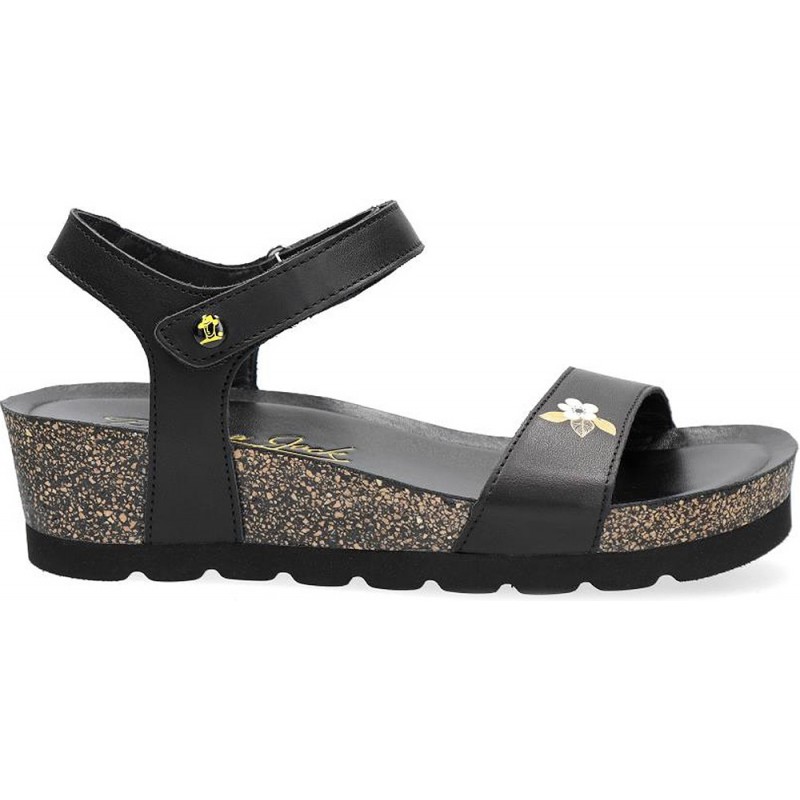 SANDÁLIAS PANAMA JACK CAPRI BLOSSON BLACK_B1