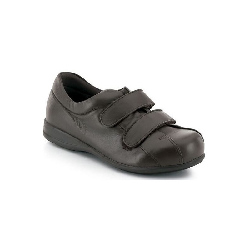 SAPATAS CALZAMEDI VELCRO UNISEX PIE DIABETICO MARRON