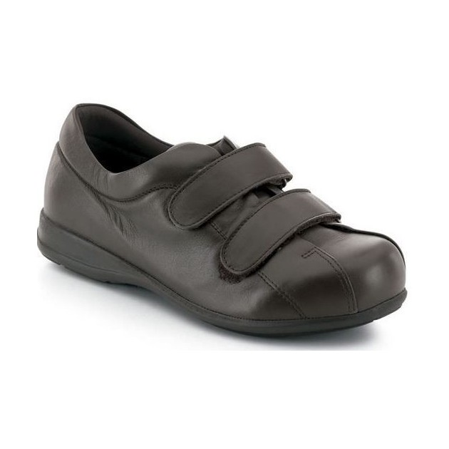 SAPATAS CALZAMEDI VELCRO UNISEX PIE DIABETICO MARRON