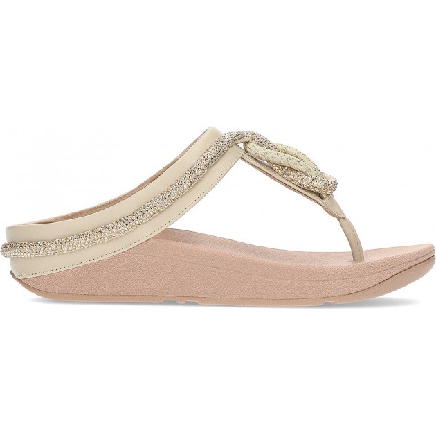 SANDÁLIA FITFLOP FINE FQ3 BEIGE