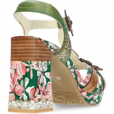 SAPATOS SALTO LAURA VITA NAYAO FLORAL_VERDE