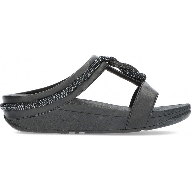 SANDÁLIA FITFLOP FINE FQ4 BLACK SANDÁLIA FITFLOP FINE FQ4 BLACK