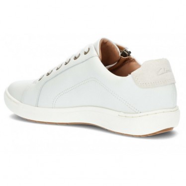 CLARKS NALLE LACE SNEAKERS WHITE