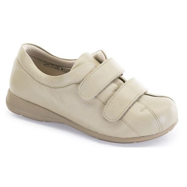 SAPATAS CALZAMEDI VELCRO UNISEX PIE DIABETICO BEIGE