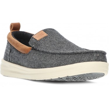 DUDE WALLY GRIP MOC LOAFERS DE LÃ CHARCOAL